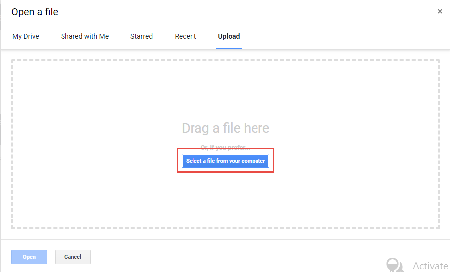 upload gmail